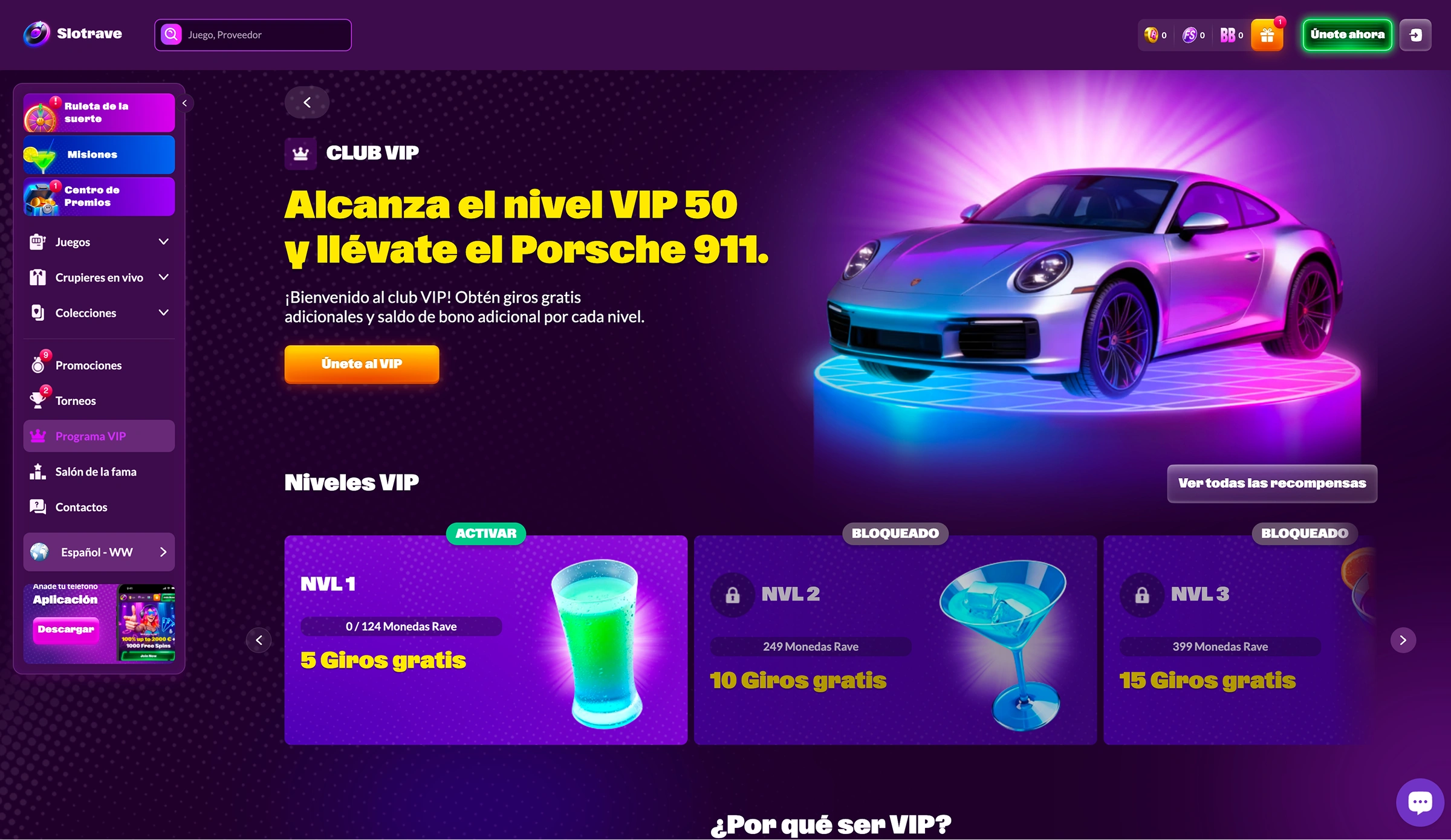 Slotrave Programa de Fidelización